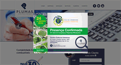 Desktop Screenshot of plumascontabil.com.br